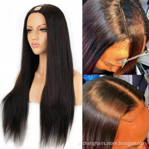 Dropshipping remi straight blonde u part wigs 100% human hair upart human hair wigs